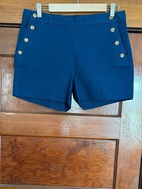 New Banana Republic 4” Pique Sailor Shorts Size 6 Blue Preppy Coastal Nautical